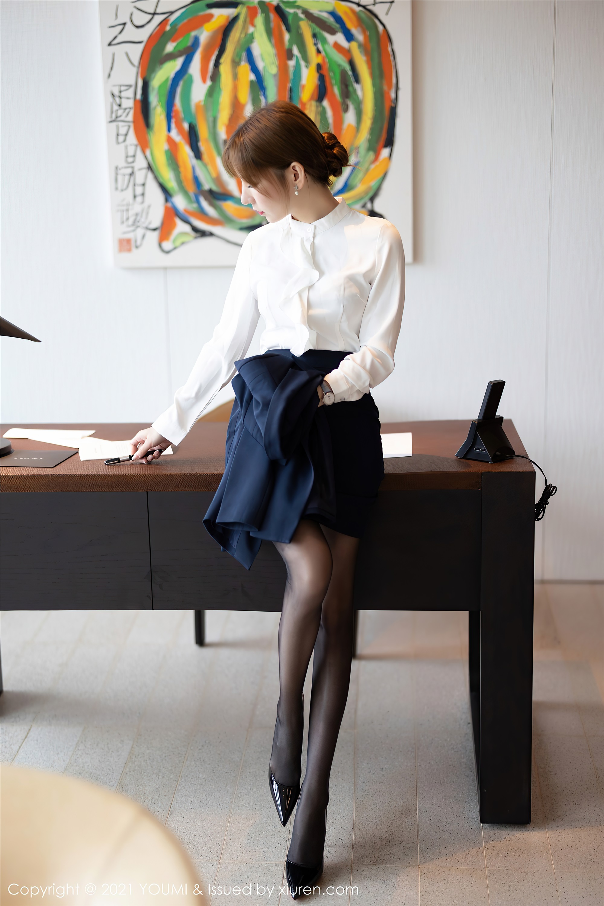 YOUMI尤蜜荟  2021.02.26 VOL.606 周于希Sandy 职场女领OL